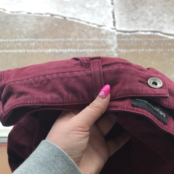 Emporio Armani Cameron maroon pants size 28 - Picture 13 of 13